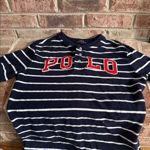 Polo by Ralph Lauren Kids Navy and White Striped Polo